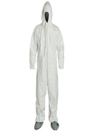 SMS Disposable Tyvek Coveralls Low Lint With Front Zipper Closure