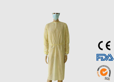 Breathable Disposable Isolation Gown Eco Friendly With Knitted Cuffs