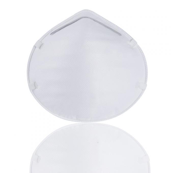 Grey Color FFP2 Cup Mask Head Wearing Size 132 * 115 * 47mm Latex Free